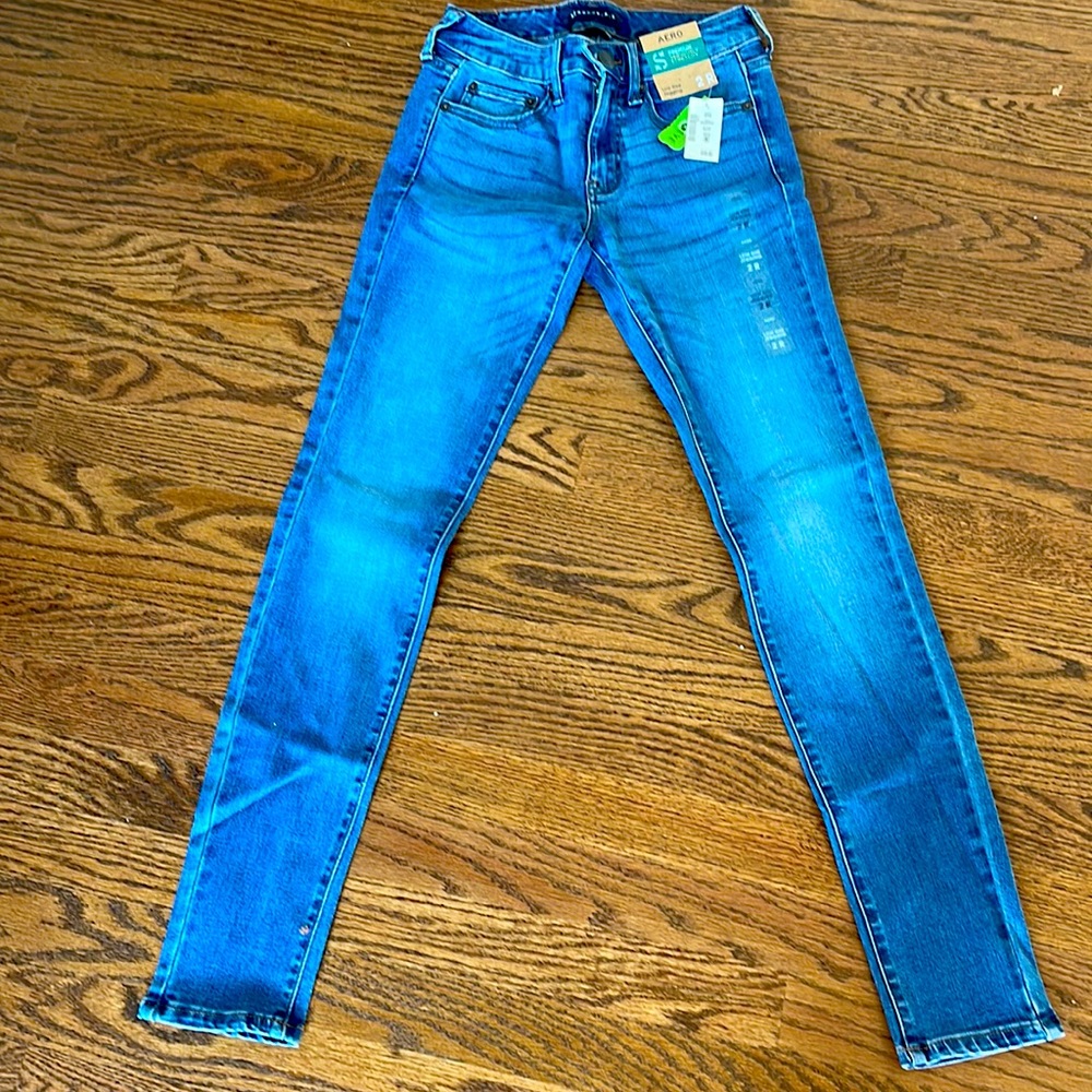 NWT Aeropostale Blue Low Rise stretch jeans size 2R